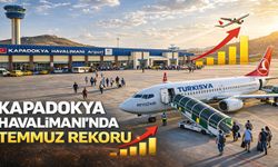 Kapadokya Havalimanı’nda Temmuz Rekoru: 86 Bin 370 Yolcu