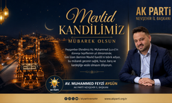 AK Parti Nevşehir İl Başkanı Aygün, Nevşehirlilerin Mevlid Kandili’ni Kutladı