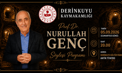 Prof. Dr. Nurullah Genç Derinkuyu’da Okurlarıyla Buluşacak