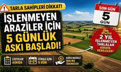 Nevşehir’de İşlenmeyen Tarım Arazileri Listesi Askıya Çıkarıldı