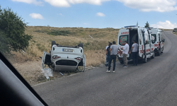 Uçhisar-Göreme Yolunda Araç Takla Attı: 2 Yaralı