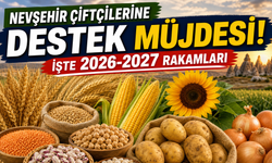 Nevşehir çiftçilerine destek müjdesi: İşte 2026-2027 rakamları