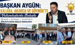 AK Parti Nevşehir İl Başkanı Aygün’den Kalaba, Akarca ve Göynük Ziyareti