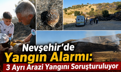 Nevşehir’de 3 Ayrı Arazi Yangını: 7 Bağ Evi Zarar Gördü