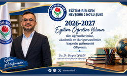 Eğitim-Bir-Sen Nevşehir 2 No’lu Şube’den Yeni Eğitim Yılı Mesajı