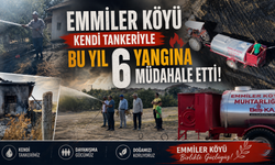 Nevşehir Emmiler'de Köy Tankeri 6 Yangına Müdahale Etti