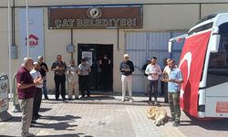 Çat Kasabası’na Türkiye Belediyeler Birliği’nden Hibe Otobüs