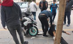 Nevşehir 2000 Evler’de Trafik Kazası! Motosikletli Kurye Yaralandı