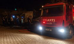 Nevşehir’de Park Halindeki Minibüs Alev Alev Yandı