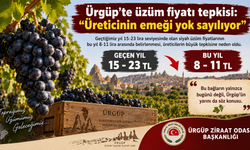 Ürgüp’te Üzüm Fiyatı Tepkisi: “Üreticinin Emeği Yok Sayılıyor”