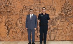 Derinkuyu İlçe Jandarma Komutanı Yaylak’tan Rektör Aktekin’e Ziyaret