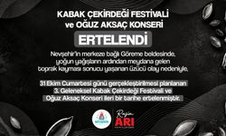 Nevşehir’de Kabak Çekirdeği Festivali ve Oğuz Aksaç Konseri Ertelendi