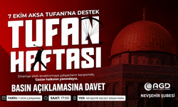 AGD Nevşehir’den Gazze İçin Basın Açıklaması