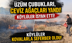 Hacıbektaş’ta Alevler Bağları Yuttu! Köylüler Seferber Oldu