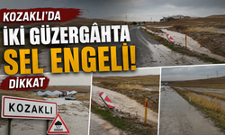Nevşehir Kozaklı’da Sağanak Sonrası Sel Yolları Kapattı!