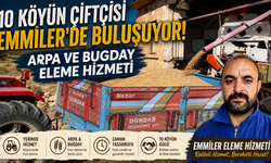 Nevşehir'de 10 Köyün Çiftçisine Emmiler Köyü’nde Arpa ve Buğday Eleme Hizmeti