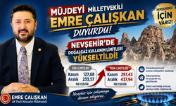 Milletvekili Emre Çalışkan Duyurdu: Nevşehir’de Doğal Gaz Limitleri Yükseldi