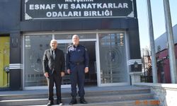 İl Jandarma Komutanı Mehmet Çelik’ten NEVESOB Başkanı Pınarbaşı’na Tebrik Ziyareti