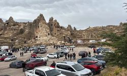 Son dakika: Nevşehir Göreme'de kaya düşmesi! İlk görüntüler