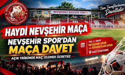 Nevşehir Spor’dan Taraftarlara Müjde: Açık Tribün Ücretsiz!
