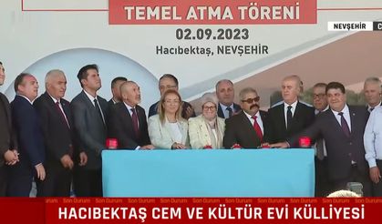 Türkiye'nin en büyük Cemevi Külliyesi temeli Hacıbektaş'ta atıldı