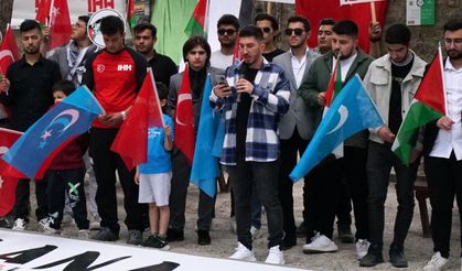 Kapadokya Üniversitesi Öğrencilerinden Filistin'e destek için oturma eylemi