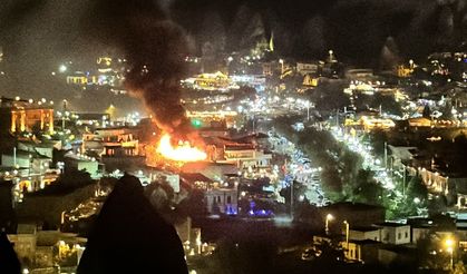 Nevşehir Göreme'de korkutan yangın