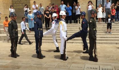 Anıtkabir Nöbet Değişiminde Nevşehirli Asker Gururlandırdı