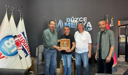 TGF Heyetinden Düzce Gazeteciler Cemiyetine Ziyaret