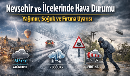 Nevşehir’de 5 Günlük Hava Alarmı: Yağmur ve Kar Geliyor