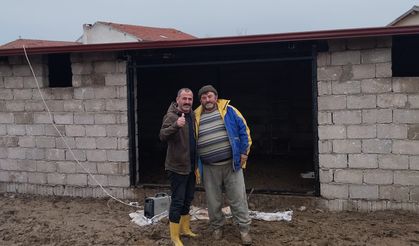 Nevşehir Gümüşkent’te Yıkılan Ahır 5 Günde Yenilendi