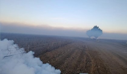 Nevşehir'de zirai dona karşı sisleme yöntemi devrede
