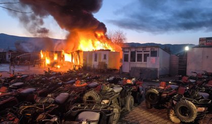 Nevşehir Göreme’de Korkutan Anlar: Konteynerler Alev Alev