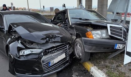 Hacıbektaş’ta Kavşakta Kaza: 1 Kişi Yaralandı