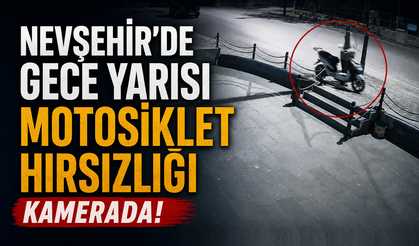 Nevşehir Polisi Motosiklet Hırsızının Peşinde