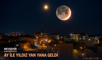 Nevşehir Kapadokya semalarında hilal ve yıldız buluştu
