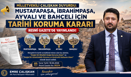 Kapadokya'nın 4 Bölgesi İçin Koruma Kararı Resmî Gazete'de