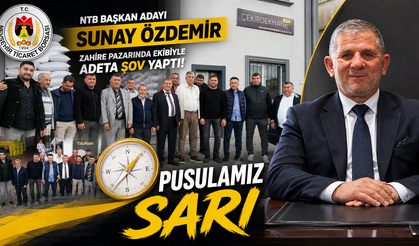Başkan Adayı  Sunay Özdemir Zahire Pazarı’nda Adeta Gövde Gösterisi Yaptı!