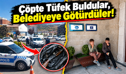 Nevşehir'de Çocuklar Çöpte Tüfek Buldu