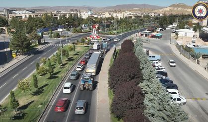 Nevşehir’de Drone’lar Havalandı! Trafikte Sıkı Denetim