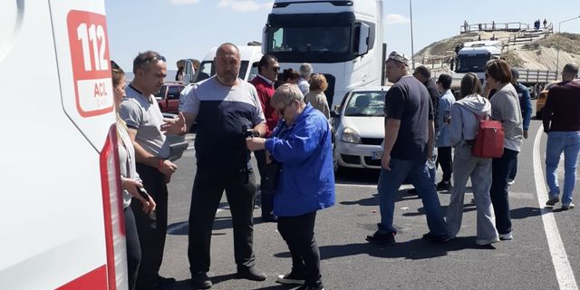 Ürgüp'te Bulgar turiste otomobil çarptı