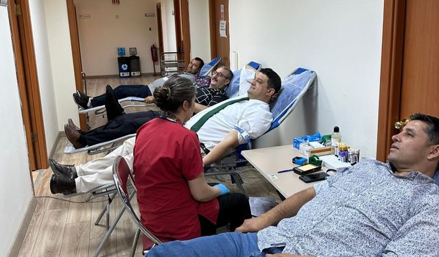 Kapadokya Havalimanı çalışanlarından kan bağışı