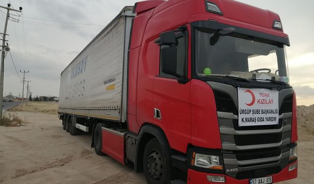 Ürgüp'ten Kahramanmaraş’a bir tır patates