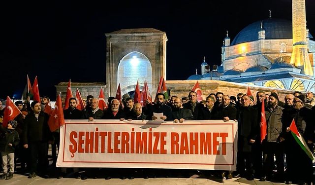 Nevşehir teröre ve İsrail’e karşı tek ses tek yürek