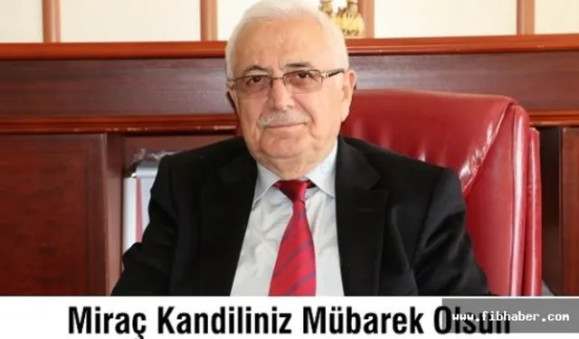 Ragıp Özaltın Miraç Kandilini Kutladı