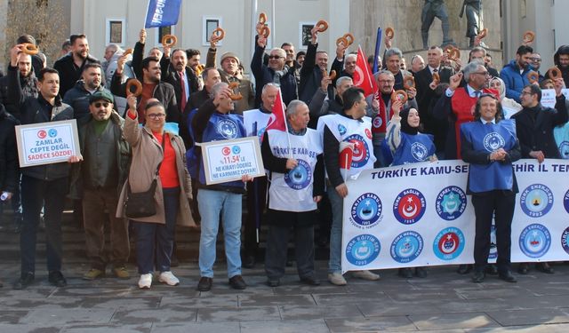 Nevşehir Kamu-Sen'den 'Simitli Eylem'