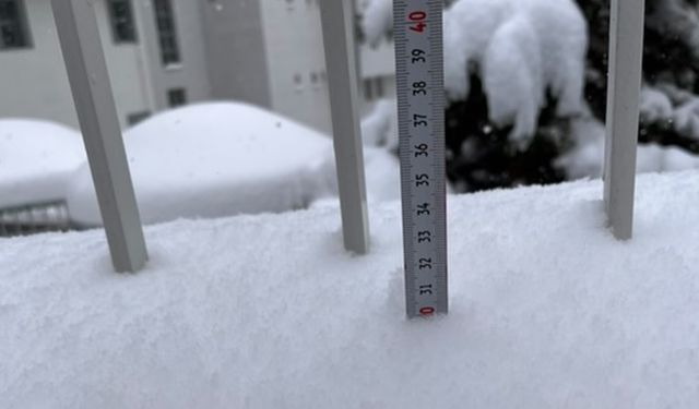 Nevşehir'de kar kalınlığı 30 cm'ye ulaştı!