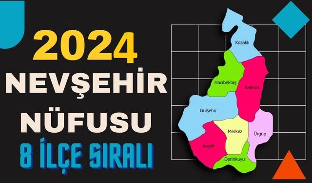 2024 Yılı Nevşehir İlçe, belde ve köylerin nüfusları