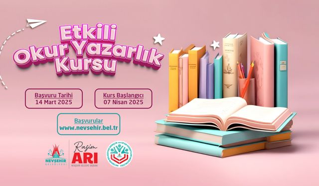 Nevşehir'de Etkili Okur Yazarlık Kursu 7 Nisan'da Başlıyor