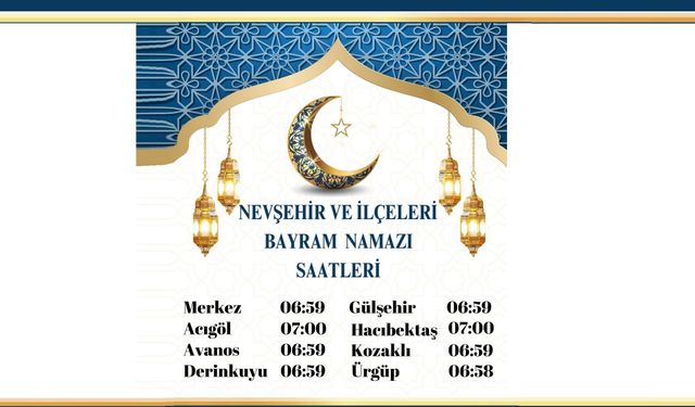 Nevşehir'de siyasi partilerin bayramlaşma programı belli oldu
